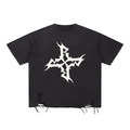 Snow Washed Raw-Hem T-Shirt